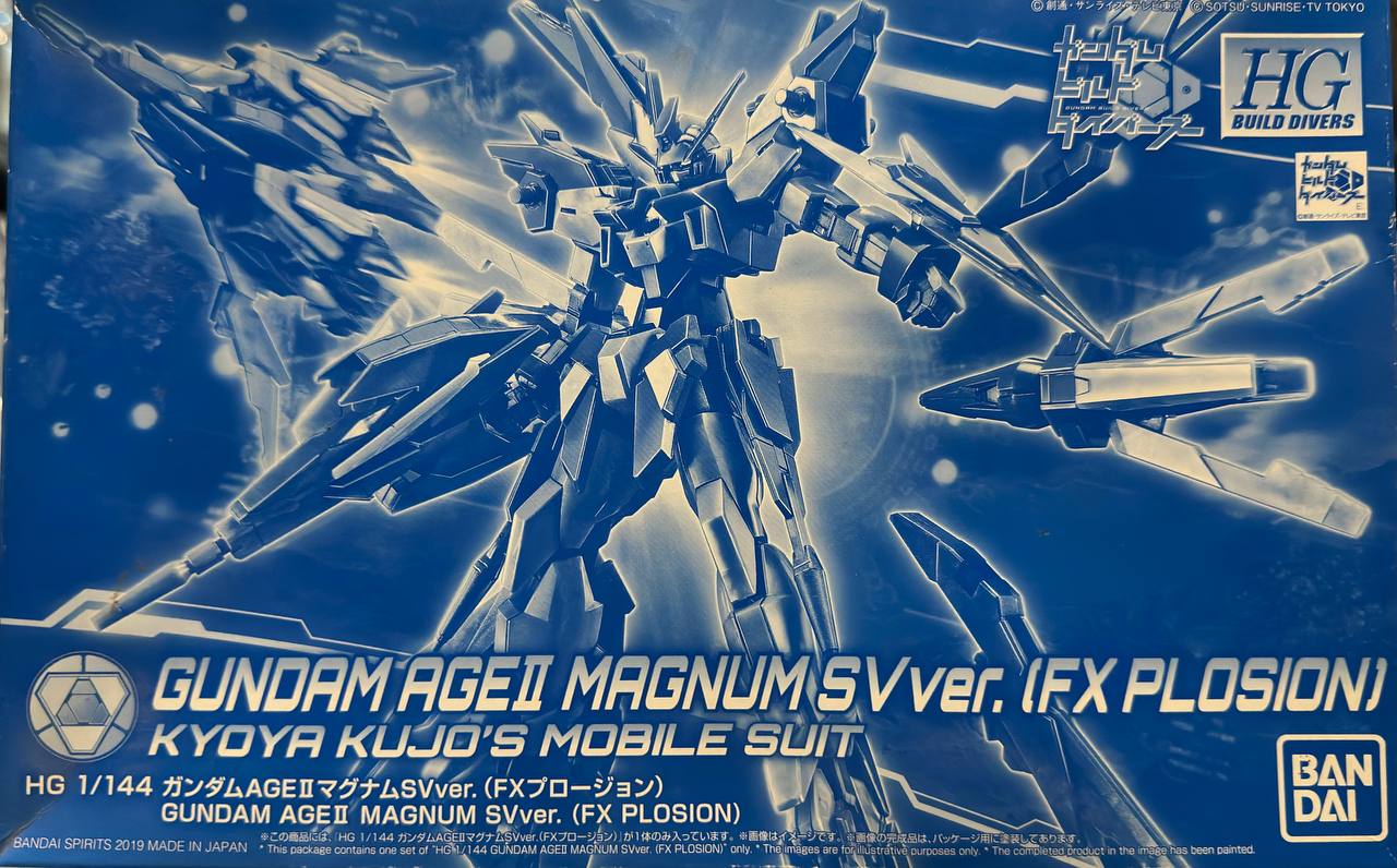 (HG) BANDAI GUNDAM AGEI MAGNUM S.Vver. IFX PLOSION) KYOYA KUJO'S MOBILE SUIT HG 1/144