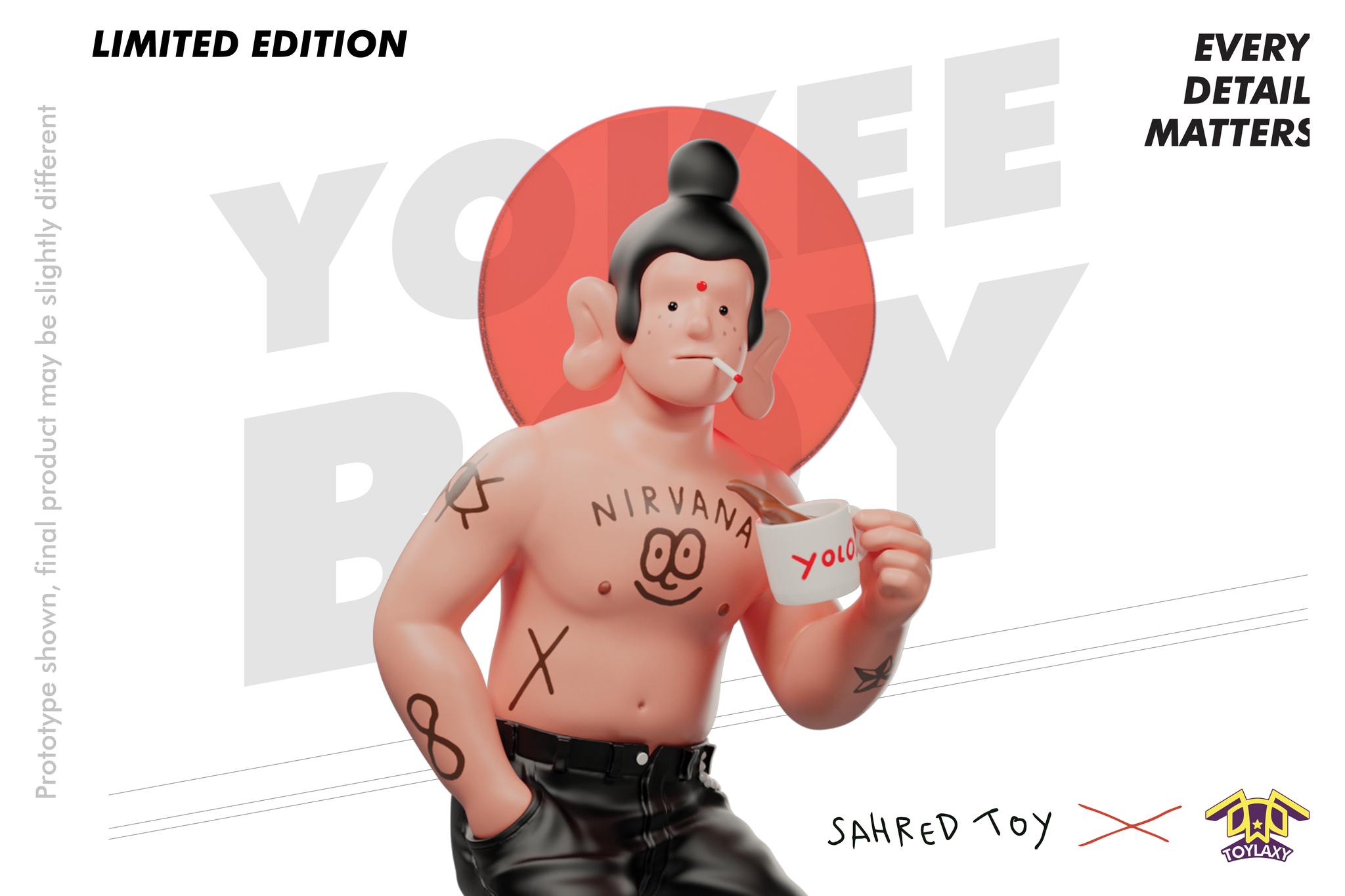 Yokee Boy Collectible Figure Limited Edition By Sahred Toy x TOY LAXY