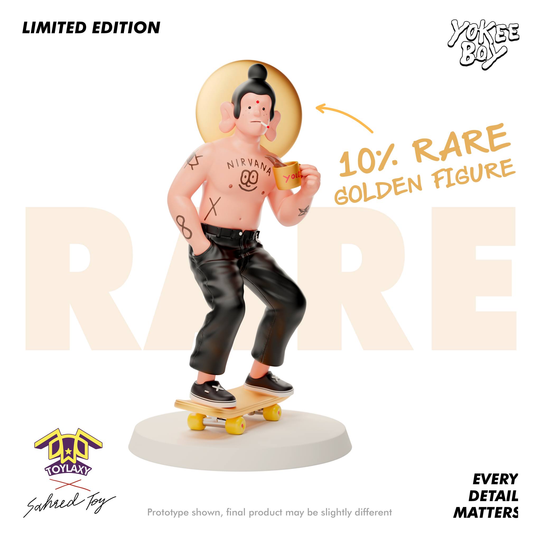 Yokee Boy Collectible Figure Limited Edition By Sahred Toy x TOY LAXY