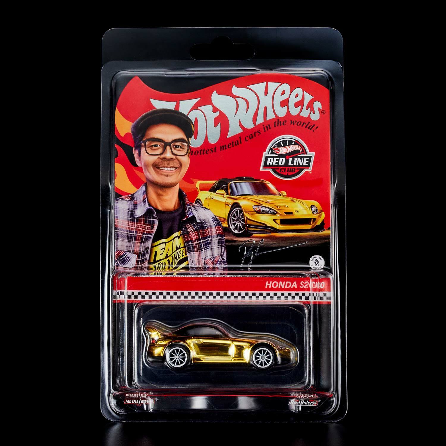 2022 Hot Wheels Red Line Club RLC Exclusive Honda S2000, Gold, Ryu Asada Tribute