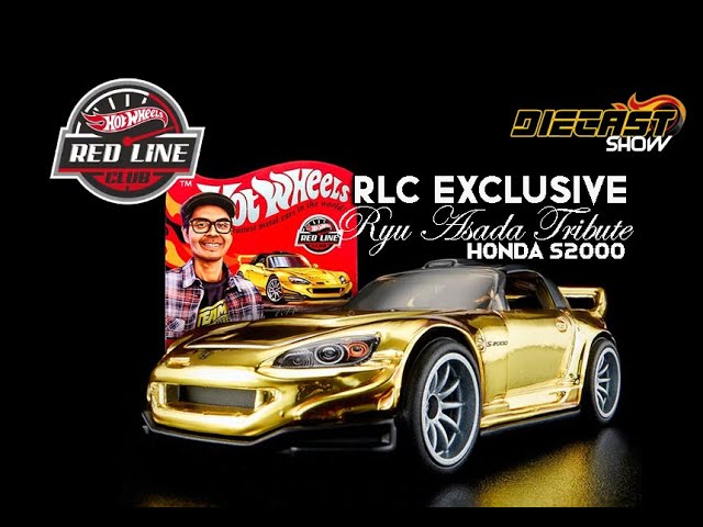 2022 Hot Wheels Red Line Club RLC Exclusive Honda S2000, Gold, Ryu Asada Tribute