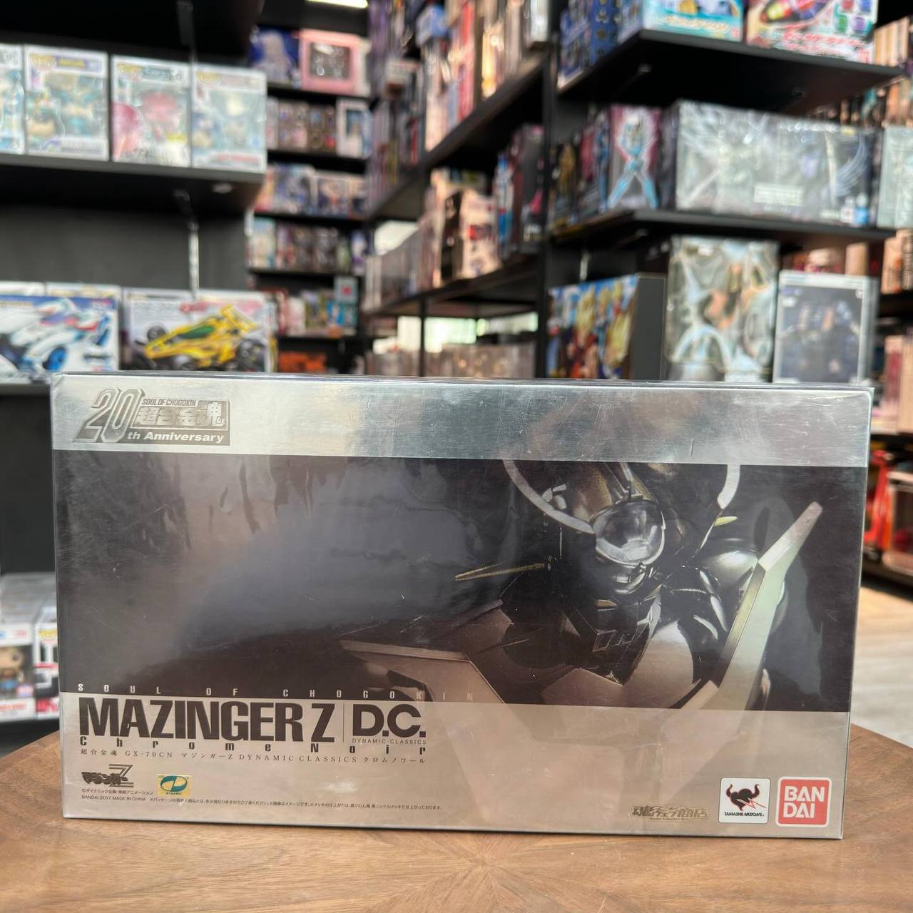 BANDAI Soul of Chogokin GX-70CN MAZINGER Z D.C. CHROME NOIR Action Figure