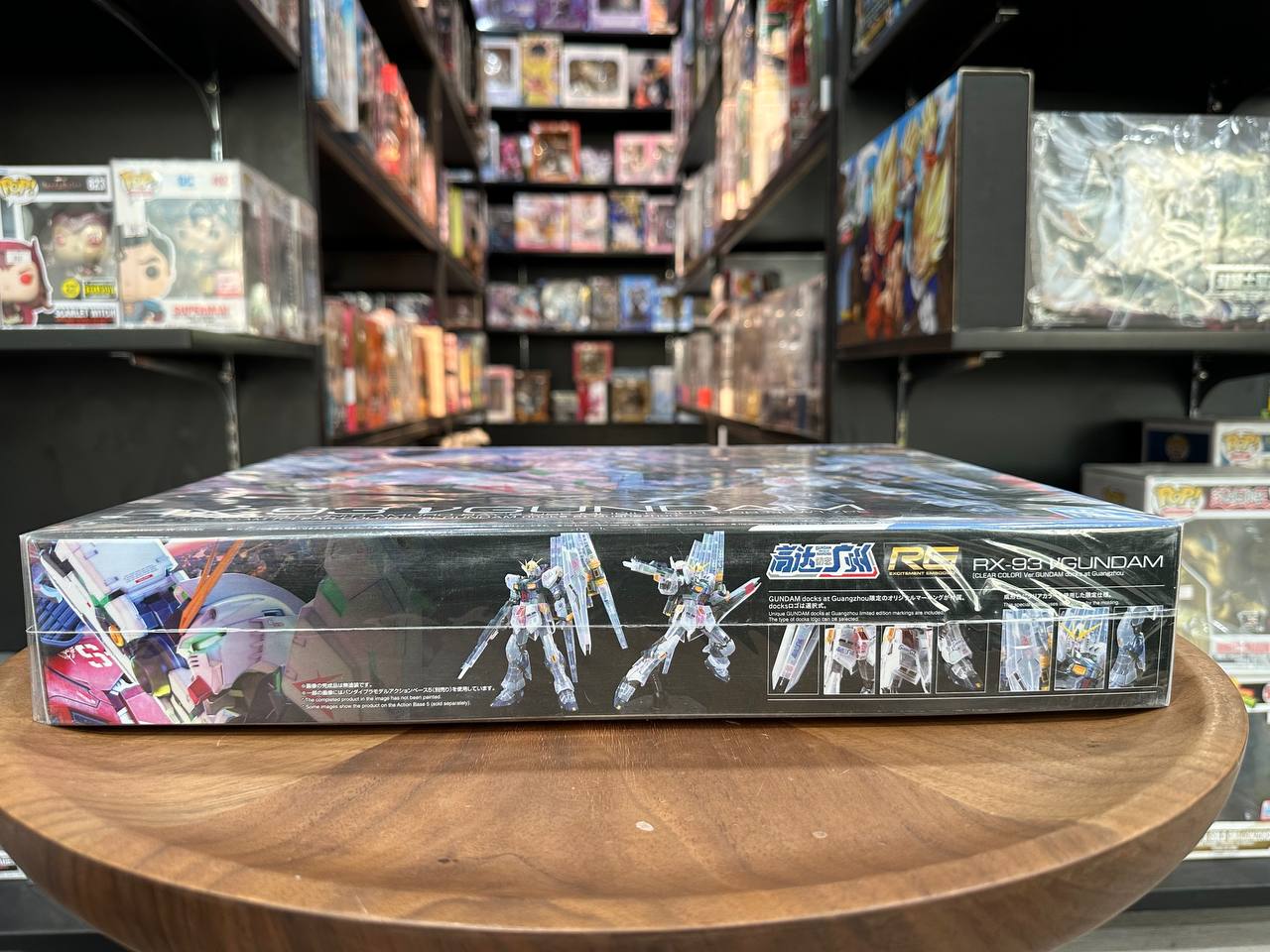 Bandai RG Clear RX-93 V GUNDAM China Exclusive Gundam Docks At Guangzhou